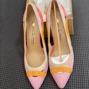 Nina Agenda 9.5M multicolored heels pumps